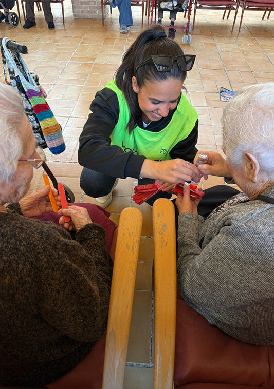 We spent an enjoyable morning with older people