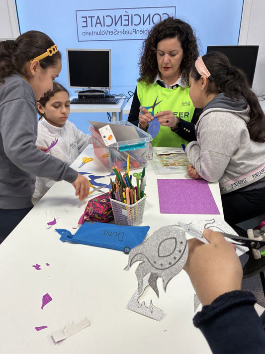 An afternoon of volunteering with children at risk of social exclusion