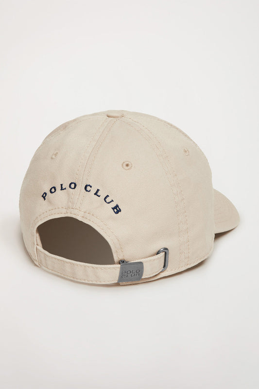 Unisex - Cap - Beige cap with Rigby Go embroidered logo