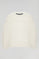 Beige Minimal Polo Club basic sweatshirt with round neck