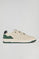 Green casual faux-leather Cornell men trainers with Polo Club contrast details