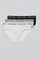 Briefs with Polo Club detail 3 pack (black, grey and white)