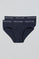 Navy-blue briefs with Polo Club detail 2 pack