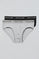 Briefs with Polo Club detail 2 pack (black and grey)