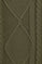Army-green zip cable-knit jumper Nil with Polo Club detail