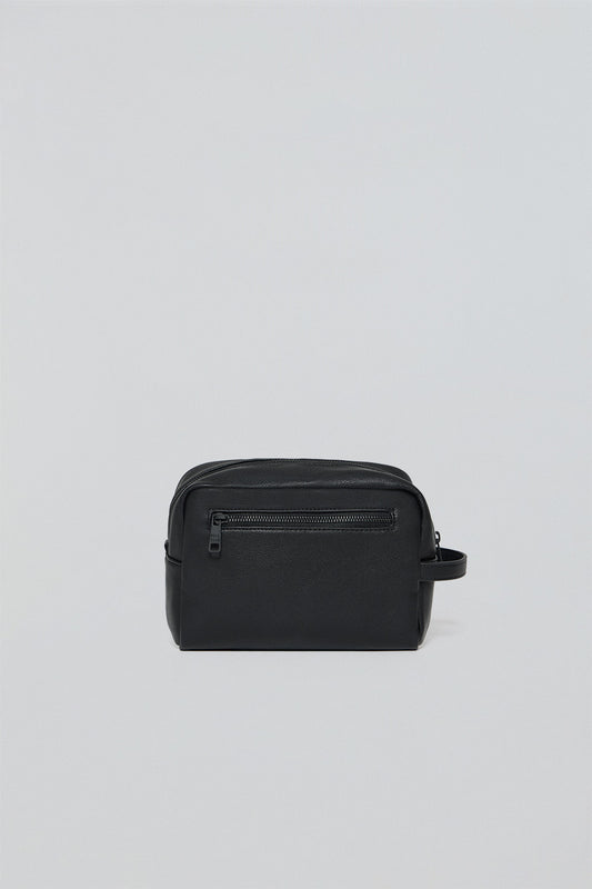 Unisex - Backpack - Black washbag Eton with zip and Polo Club details