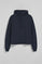 Navy-blue hoodie with Rigby Go embroidered logo