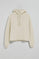 Nude hoodie with Rigby Go embroidered logo