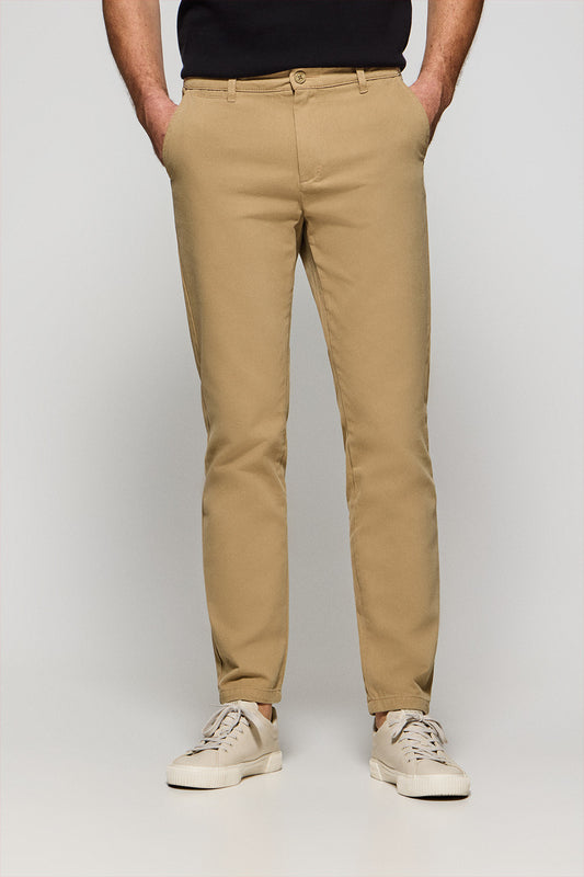 Man - Trousers - Sandy chinos Vanya with Polo Club embroidery