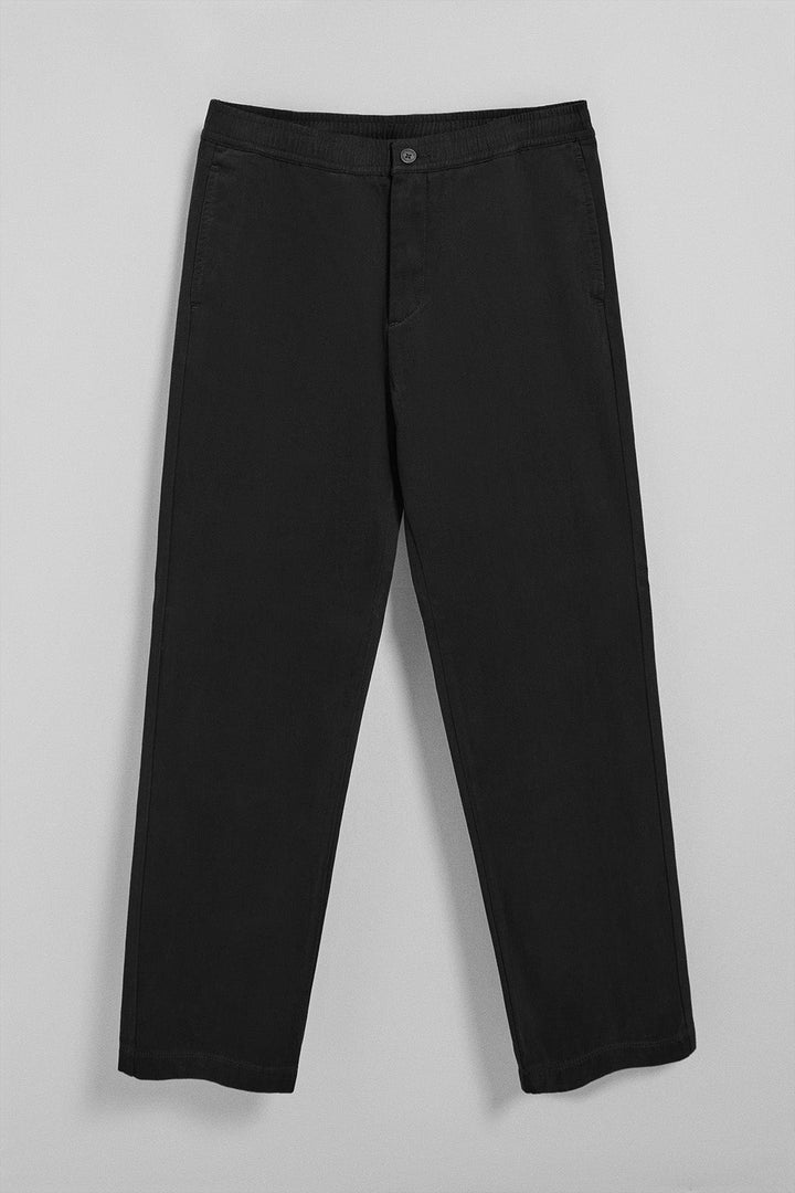 Black trousers Trent with elasticated waist and Polo Club details