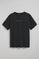 Black round-neck short-sleeve tee with Polo Club logo