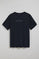 Navy-blue round-neck short-sleeve tee with Polo Club logo