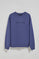 Blue round-neck sweatshirt with Polo Club logo