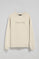 Beige round-neck sweatshirt with Polo Club logo