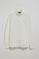 Beige high-neck zip sweatshirt with Rigby Go logo