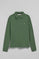 Mud-green five-button polo shirt Priyanka with Rigby Go embroidery