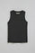 Black ribbed tanker top Tamika with Polo Club pearly button