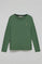 Green long-sleeve basic T-shirt with Rigby Go logo