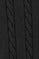 Asphalt-grey garment-dye cable-knit jumper with embroidered logo