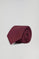 Maroon silk tie with Polo Club logo