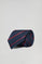Silk tie and handkerchief set with embroidered Polo Club detail