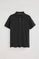Black short-sleeve pique polo shirt with Rigby Best embroidery
