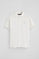 White short-sleeve pique polo shirt with Rigby Best embroidery