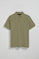 Light-green short-sleeve pique polo shirt with Rigby Best embroidery