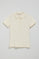 Nude short-sleeve cotton polo shirt with Rigby Best embroidery
