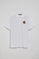 White polo shirt Nautic with chest nautical patch