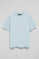 Light-blue round-neck short-sleeve tee with Polo Club logo