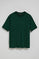 Emerald-green round-neck short-sleeve tee with Polo Club logo