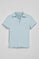 Light-blue buttonless polo shirt Pedraza with Polo Club rubber logo