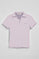 Lavender buttonless polo shirt Pedraza with Polo Club rubber logo