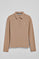 Light-brown five-button polo shirt Priyanka with Rigby Go embroidery