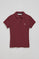 Maroon five-button polo shirt Pereira with Rigby Go embroidery