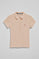 Blush-pink five-button polo shirt Pereira with Rigby Go embroidery