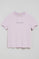 Lavender T-shirt Tori with Polo Club Minimal Combo logo