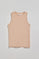 Blush-pink ribbed tank top Tamika with Polo Club pearly button