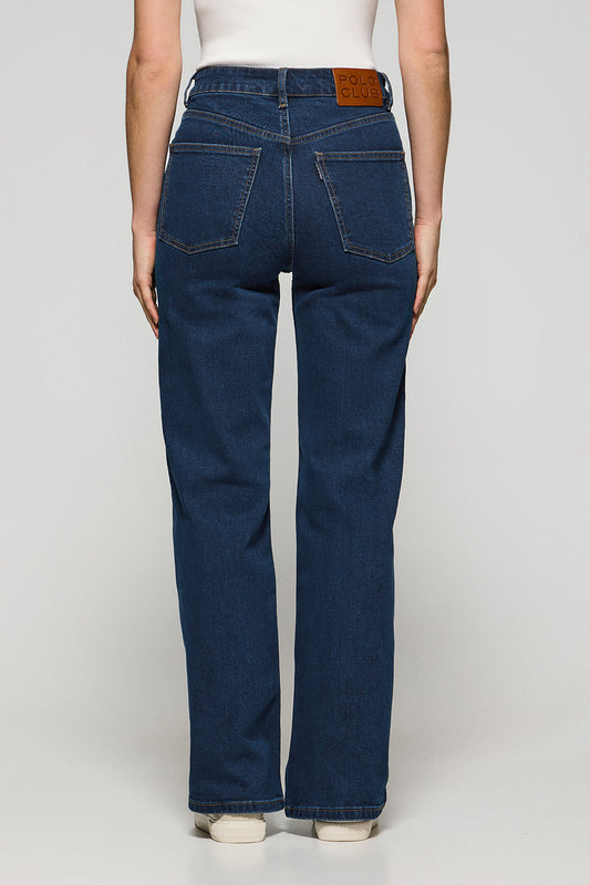 Indigo-blue wide-leg jeans Jana