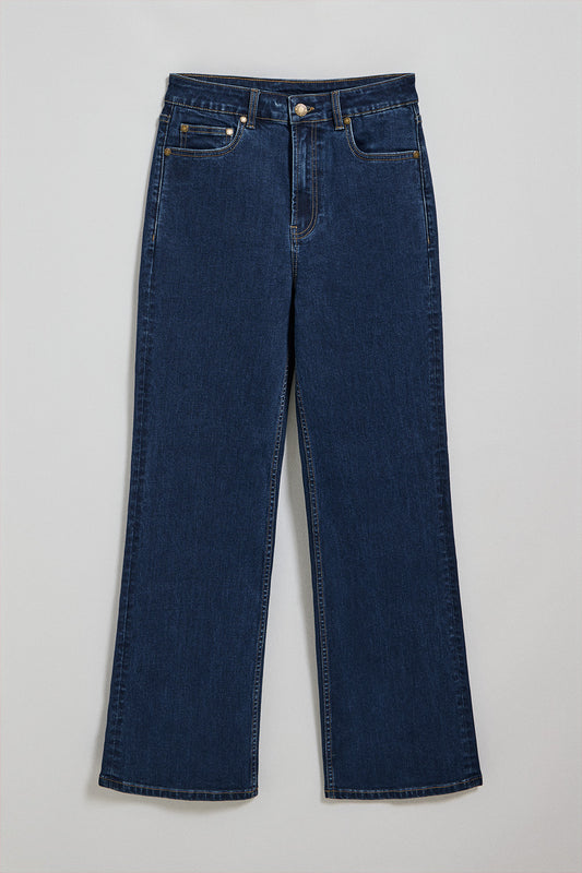 Indigo-blue wide-leg jeans Jana