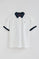 White short-sleeve polo shirt Dareh with Rigby Go embroidery