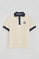 Nude short-sleeve polo shirt Morfeo with nautical detail