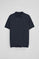 Navy-blue zipped polo shirt Esko with embroidered monogram