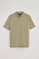 Light-green zipped polo shirt Esko with embroidered monogram