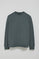 Grey loose-fit sweatshirt with embossed logo