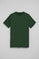 Bottle-green round-neck T-shirt with Rigby Go embroidery