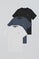 Short-sleeve T-shirt with Rigby Go logo 3 pack (black, denim blue and white)