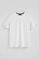 White slub-cotton T-shirt with Rigby Go embroidery