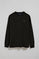 Black long-sleeve T-shirt with Rigby Go embroidery